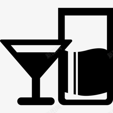 酒吧饮料酒饮料图标图标
