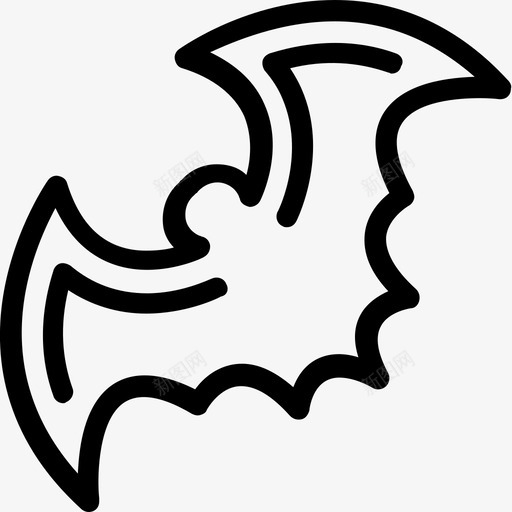 万圣节蝙蝠可怕的邪恶的蝙蝠图标svg_新图网 https://ixintu.com 万圣节蝙蝠 可怕的 恐怖 聚会和庆祝线图标 邪恶的蝙蝠