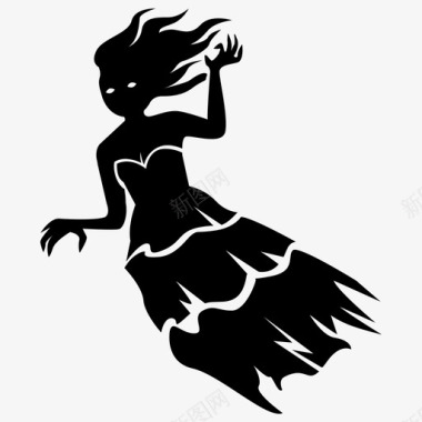 女妖幽灵超自然图标图标