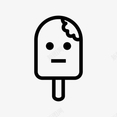 表情冰淇淋人物食物图标图标