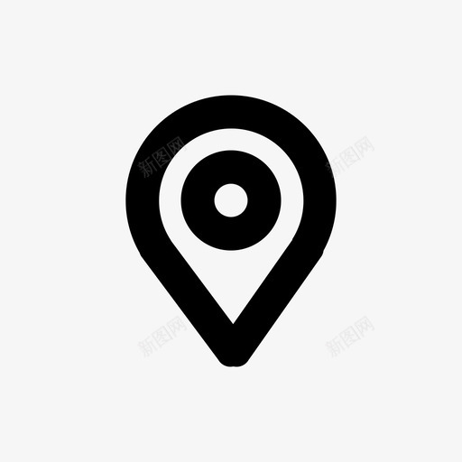 地理位置地址方向图标svg_新图网 https://ixintu.com 地图 地址 地理位置 实线图标 方向 标记