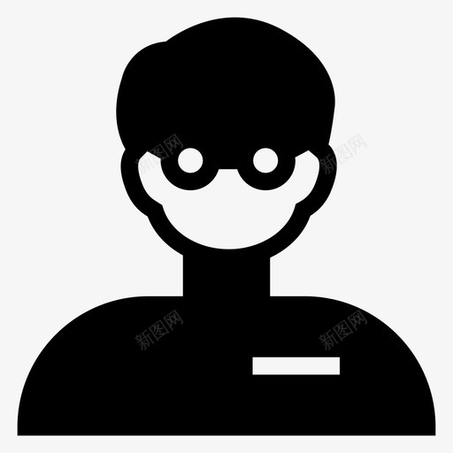 儿童化身男孩图标svg_新图网 https://ixintu.com 人 儿童 化身 化身字形图标 用户 男孩