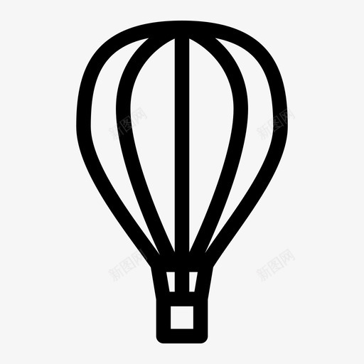 热气球气球运输图标svg_新图网 https://ixintu.com 气球 热气球 运输