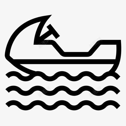 船海体育健身线图标svg_新图网 https://ixintu.com 体育健身线图标 海 船
