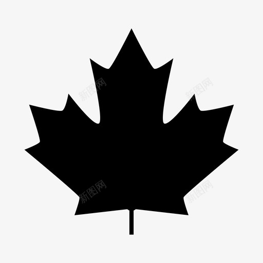 枫叶加拿大叶图标svg_新图网 https://ixintu.com 加拿大 叶 枫叶 树 植物和花
