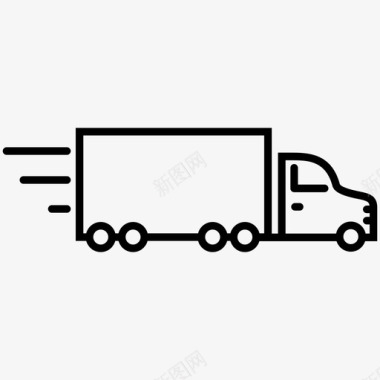 卡车运送卡车包裹运送图标图标