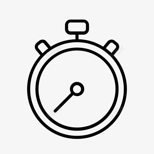 秒表运动健身图标svg_新图网 https://ixintu.com 健身 秒表 计时器 跑步 运动