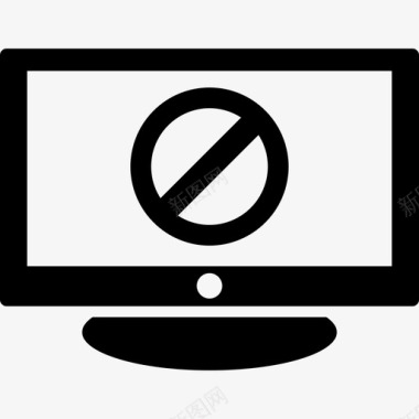 智能电视被阻止禁止限制图标图标