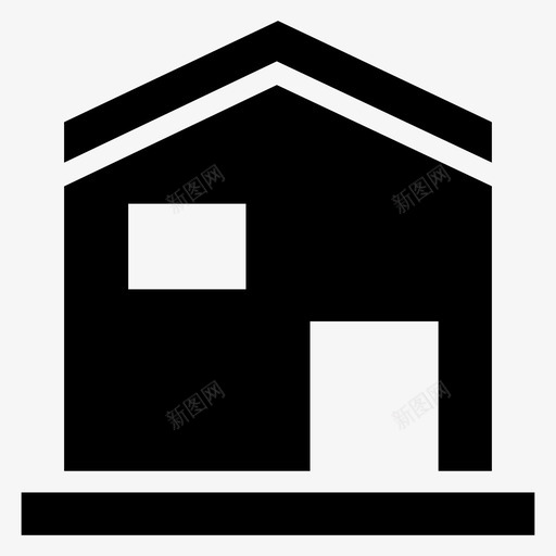 建筑商业住宅图标svg_新图网 https://ixintu.com 住宅 商业 建筑 建筑房地产雕文图标 房产 房屋