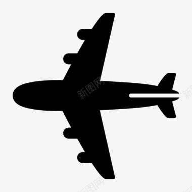 飞机机场飞行器图标图标