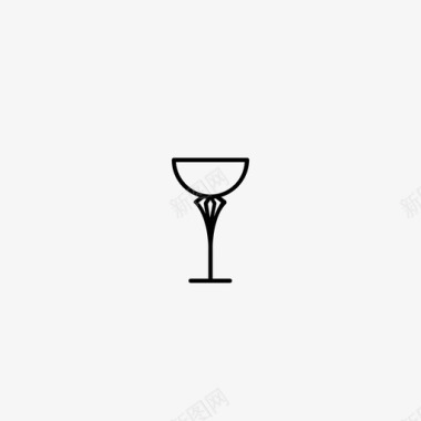 杯子空的酒杯的图标图标