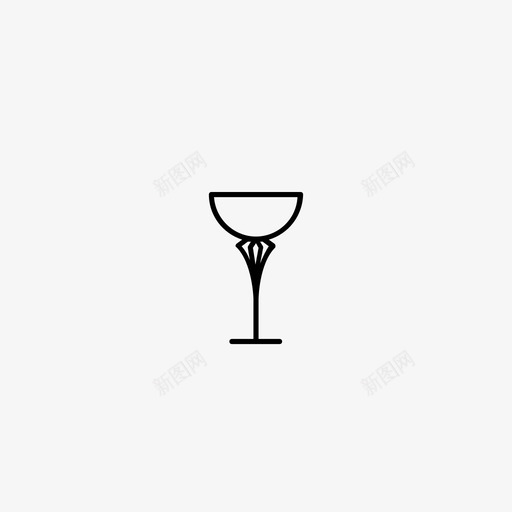 杯子空的酒杯的图标svg_新图网 https://ixintu.com 杯子 空的 酒杯的 随机的
