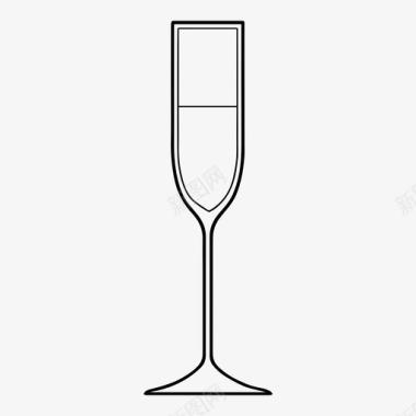 酒杯香槟饮料图标图标