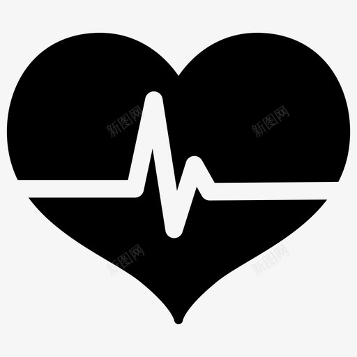 心脏护理心电图心脏健康图标svg_新图网 https://ixintu.com 医疗保健 心电图 心脏健康 心脏护理 脉搏