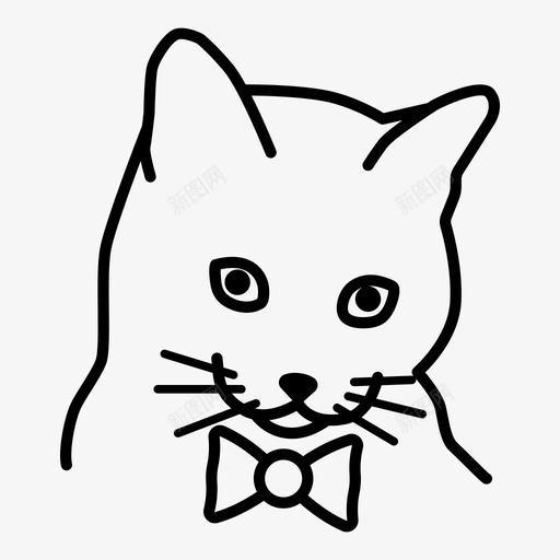 猫动物小猫图标svg_新图网 https://ixintu.com 动物 宠物 小猫 拉卡猫 猫