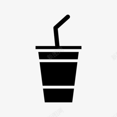 苏打水饮料杯子图标图标