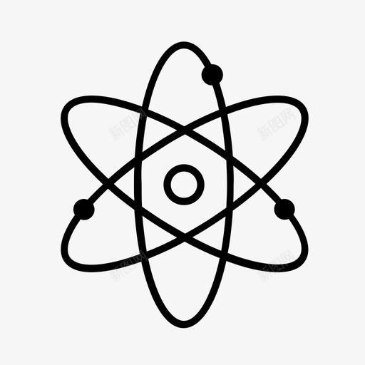核科学原子分子图标svg_新图网 https://ixintu.com 分子 原子 核科学 物理学
