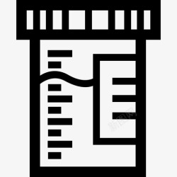 尿检矢量尿检检查罐子图标高清图片