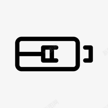 电池充电电池插电图标图标