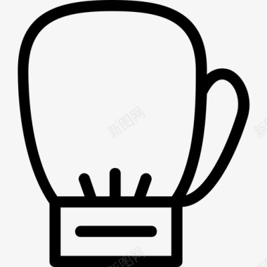 拳击手套缓冲手套打孔手套图标图标