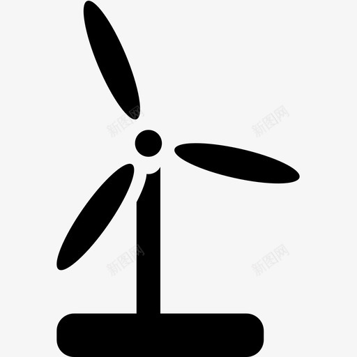 风力涡轮机通风机工业图标svg_新图网 https://ixintu.com 工业图标 通风机 风力涡轮机