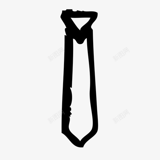 领带衣服时尚图标svg_新图网 https://ixintu.com 时尚 素描 衣服 领带