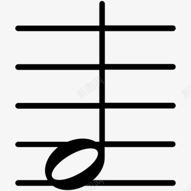 半音符音乐音乐剧图标图标