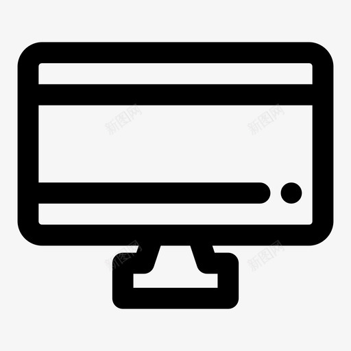 计算机显示器监视器图标svg_新图网 https://ixintu.com 屏幕计算机 显示器 服务器 监视器 计算机