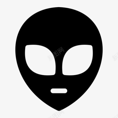 外星人外星人的脸不明飞行物图标图标