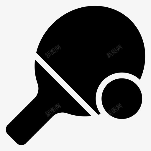 书桌家具壁球图标svg_新图网 https://ixintu.com 乒乓球 书桌 壁球 家具 运动健身图标