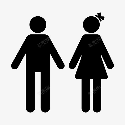 男人和女人夫妻性别图标svg_新图网 https://ixintu.com 人们 夫妻 女孩和男孩 性别 男人和女人