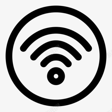wifi按钮连接信号图标图标