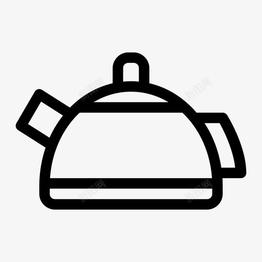 水壶厨房用具壶图标svg_新图网 https://ixintu.com 厨房用具 壶 水壶 茶壶