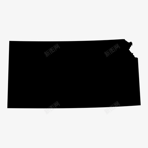 堪萨斯地图美国图标svg_新图网 https://ixintu.com 堪萨斯地图 美国