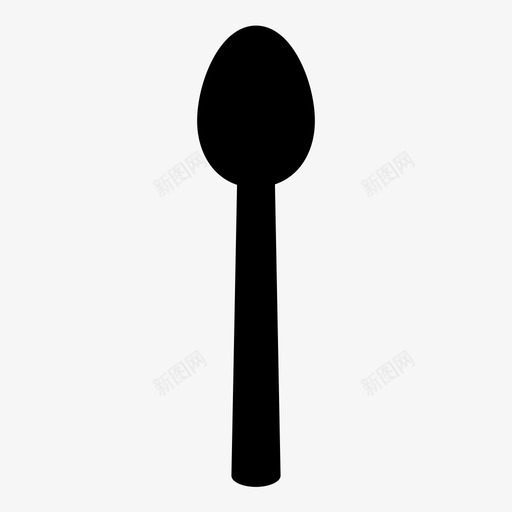 勺子餐具餐厅图标svg_新图网 https://ixintu.com 勺子 茶 餐具 餐厅