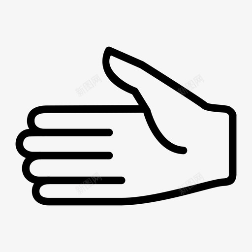 友好的手手势提议图标svg_新图网 https://ixintu.com 友好的手 手势 提议 欢迎