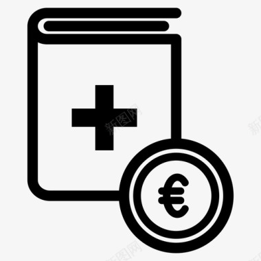 医疗帐面价格药品欧元图标图标