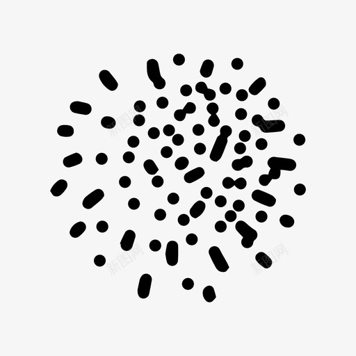 圆形抽象点图标svg_新图网 https://ixintu.com 圆形 形状 抽象 抽象点形状 点 符号