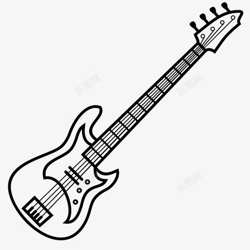 低音吉他电吉他乐器图标svg_新图网 https://ixintu.com 乐器 低音吉他 电吉他 音乐剧