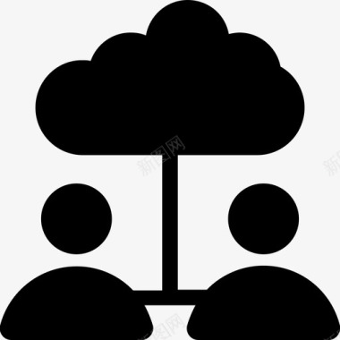 云用户云计算数据存储图标图标