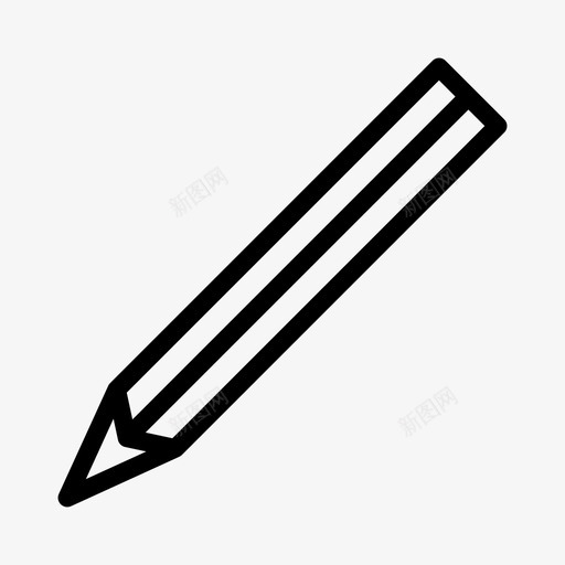 铅笔美术绘画图标svg_新图网 https://ixintu.com 书写 工具 绘画 美术 铅笔