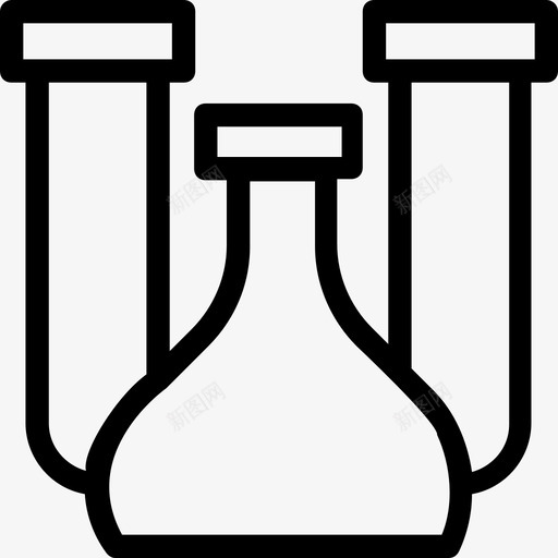 实验室实验锥形瓶实验室研究图标svg_新图网 https://ixintu.com 实验室实验 实验室研究 科技线图标 精神灯 锥形瓶