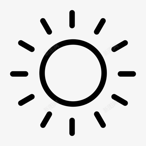 太阳亮度白天图标svg_新图网 https://ixintu.com 亮度 基本轮廓 天气 太阳 白天 阳光