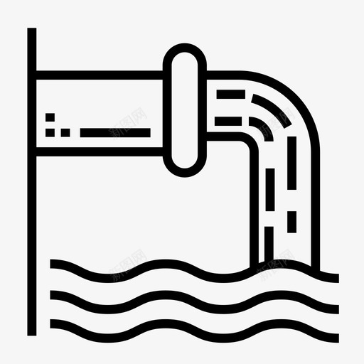 废水全球变暖液体废物图标svg_新图网 https://ixintu.com 全球变暖 废水 污废水 污水 液体废物
