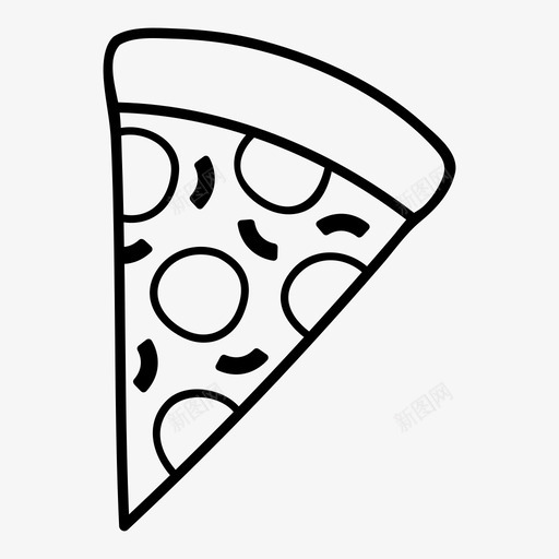 披萨食物图标svg_新图网 https://ixintu.com 披萨 食物
