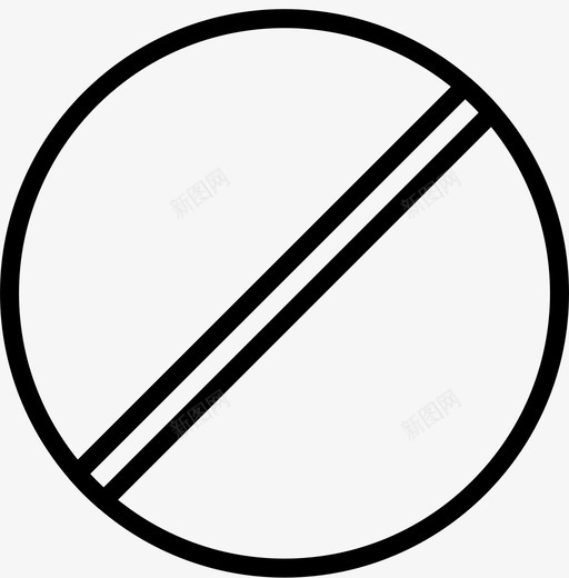 禁止标志交通标志交通标志轮廓图标svg_新图网 https://ixintu.com 交通标志 交通标志轮廓 禁止标志