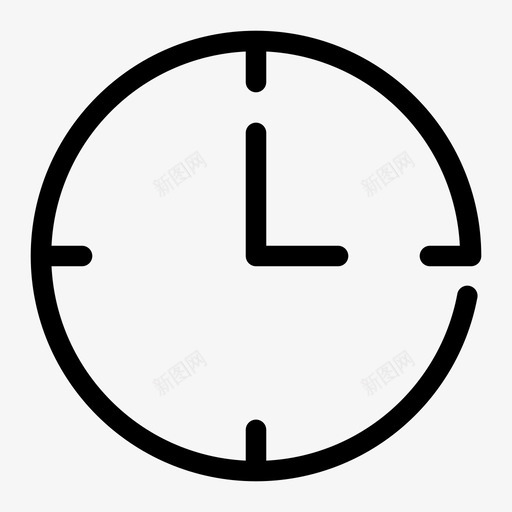 时钟钟面顺时针图标svg_新图网 https://ixintu.com 基本间隙公平 挂钟 时钟 时间 钟面 顺时针