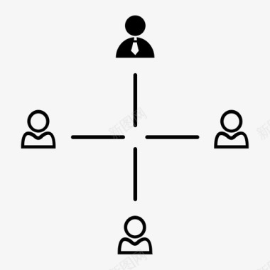 组织结构业务层次团队成员图标图标