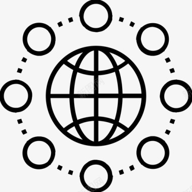 全球业务分支机构全球图标图标