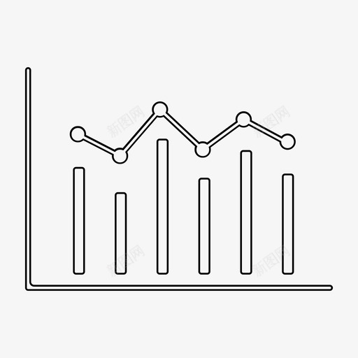 条形图比较图形图标svg_新图网 https://ixintu.com 图形 折线图 条形图 比较